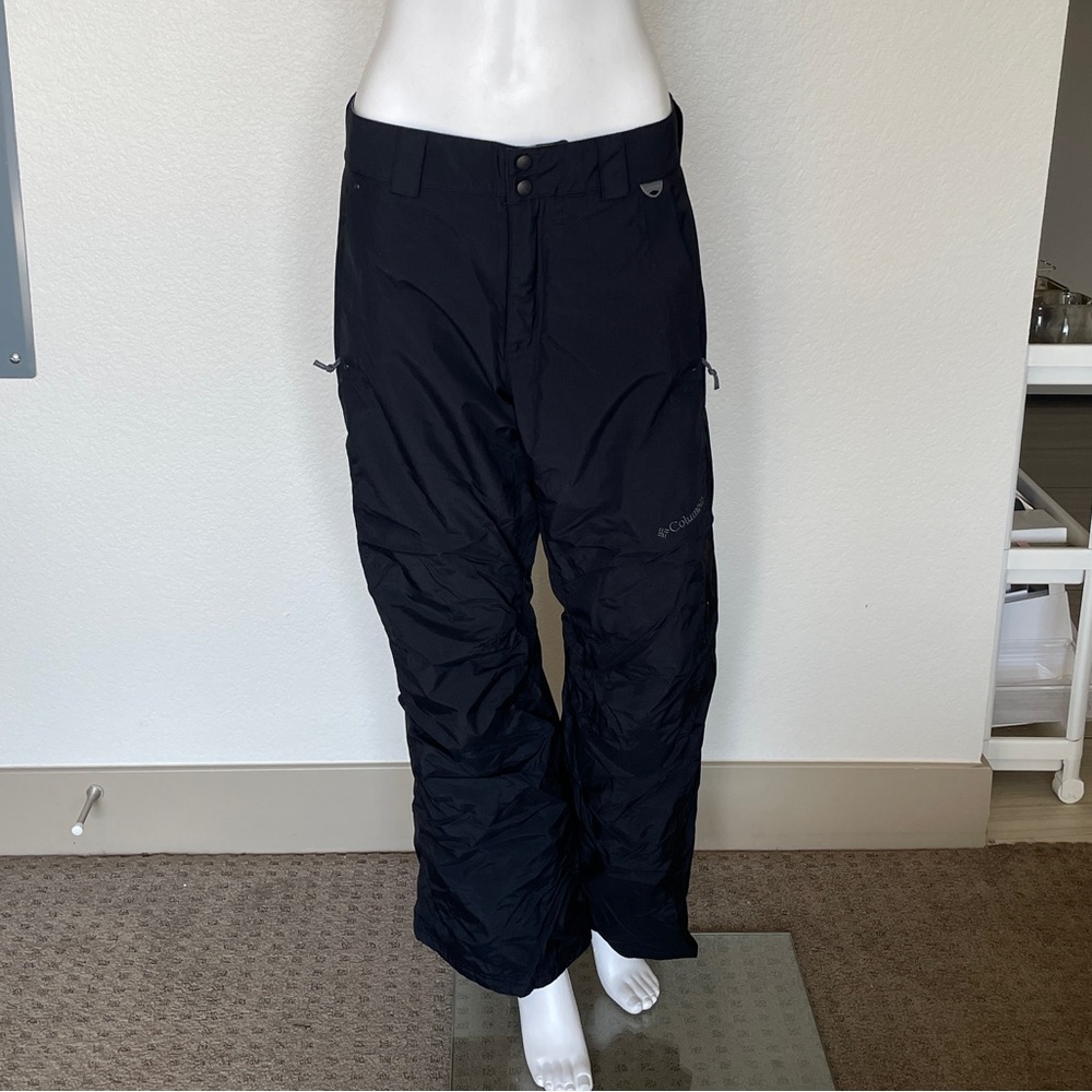 Columbia Omni-Tech Black Womens Ski Pants Snow Pant Insulated Waterproof Size M